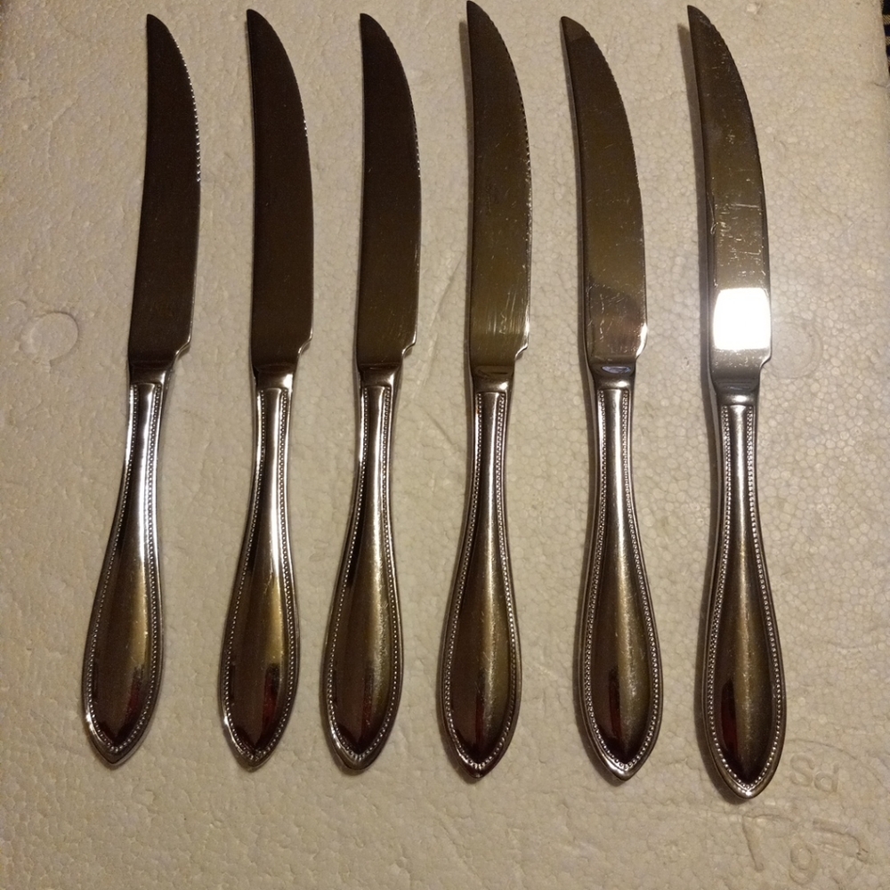Wallace China Stainless Steel Knives Set Of 6